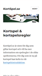 Mobile Screenshot of kortspel.se