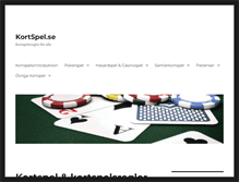 Tablet Screenshot of kortspel.se